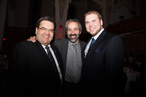 Denis Coderre, Daniel Paillé et Marc-Antoine Cloutier