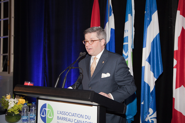 Me Antoine Bolduc, président de l'ABC-Québec