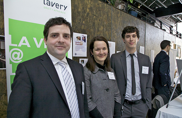 L'équipe de Lavery à McGill: Guillaume Lavoie, Julie Brisson et Robert La Rosa.